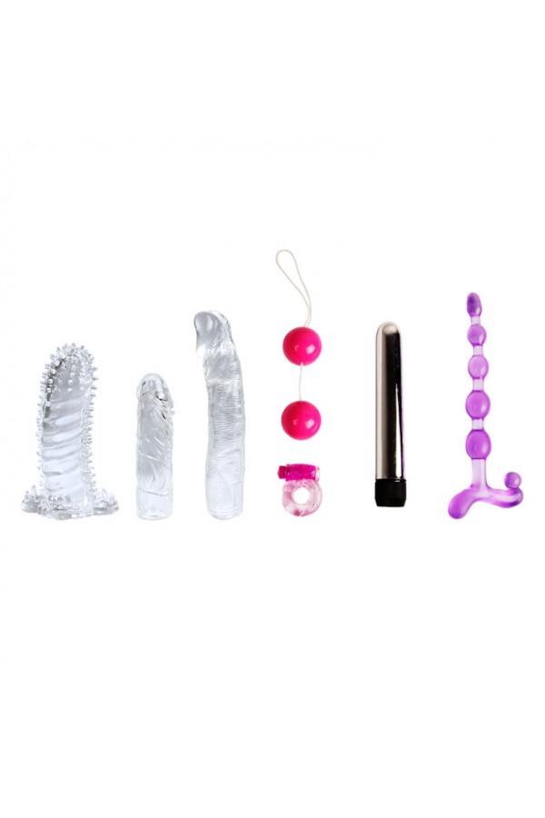 Fantasy Kıt Penis Kılıfı Vibratör Ve Boğumlu Anal Plug