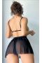 Kırmızı Dantelli Fantazi Tül Mini Gecelik