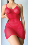 Arzu Sexshop Fantezi Arkası Açık Kırmızı Seksi Elbise