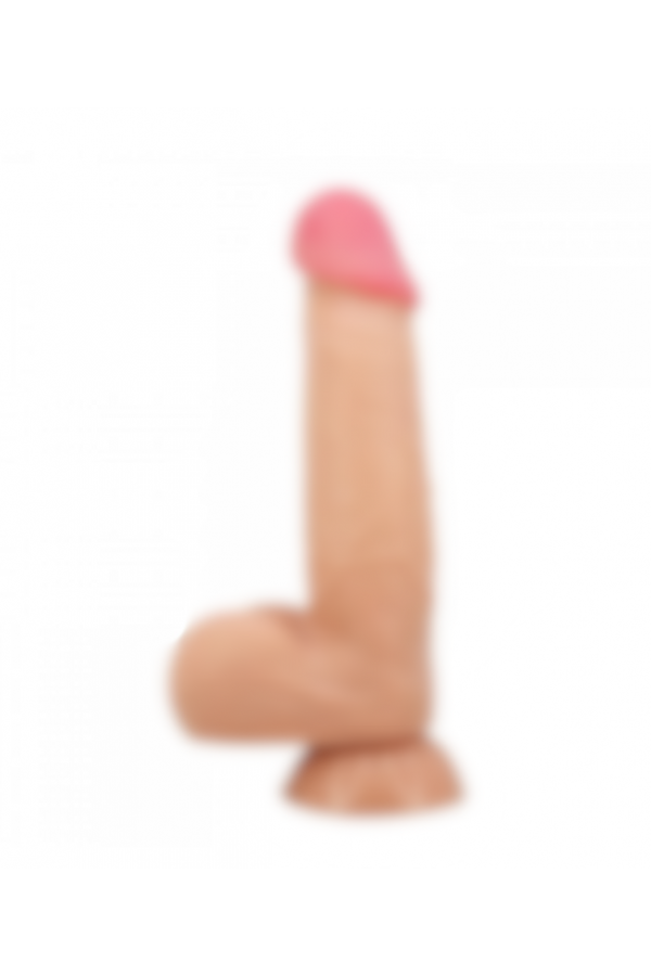  Kıkırdak Yapılı Çift Katmanlı Gerçekçi Dildo Penis 21,8 cm  