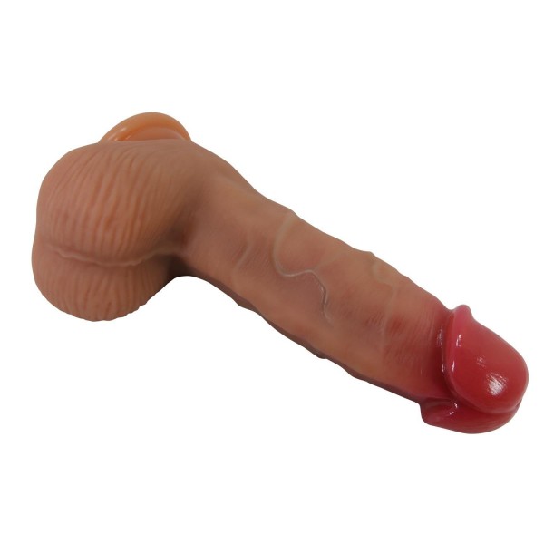 Realistik Vantuzlu Dildo Penis 17,3 cm