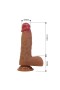 Realistik Vantuzlu Dildo Penis 17,3 cm