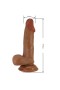 Et Dokulu Gerçekçi Çift Katmanlı Silikon Melez Penis 19,4 cm