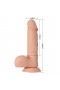   Titreşimli Gerçekçi Kalın Dildo Penis 21.8 cm