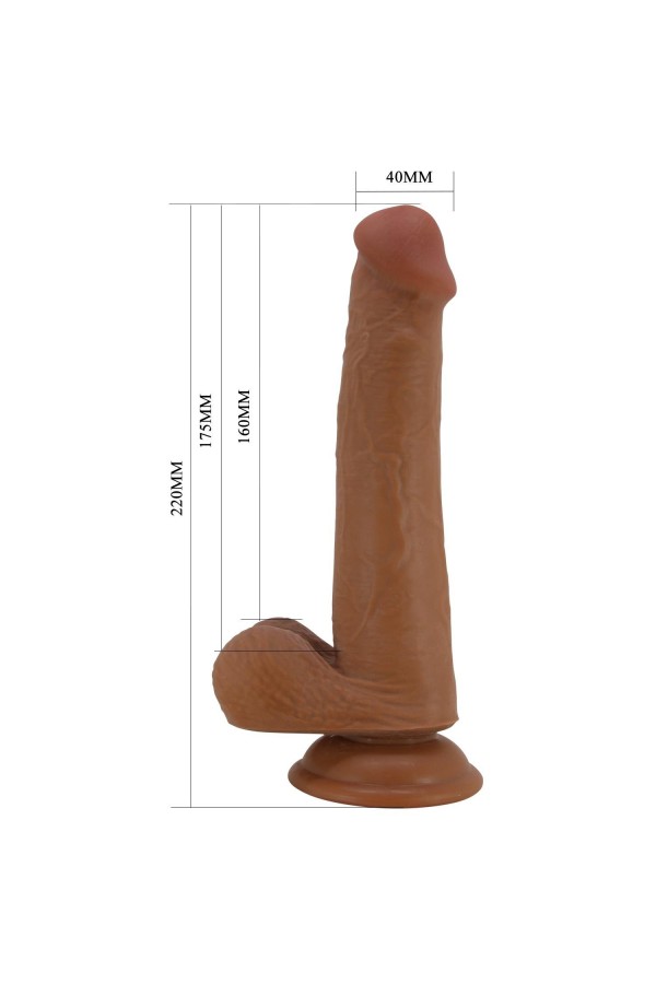 Yeni Nesil Çift Katmanlı Realistik Vantuzlu Dildo Penis 22 cm