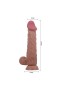 Kıkırdak Yapılı Çift Katmanlı Melez Gerçekçi Dildo Penis 24 cm