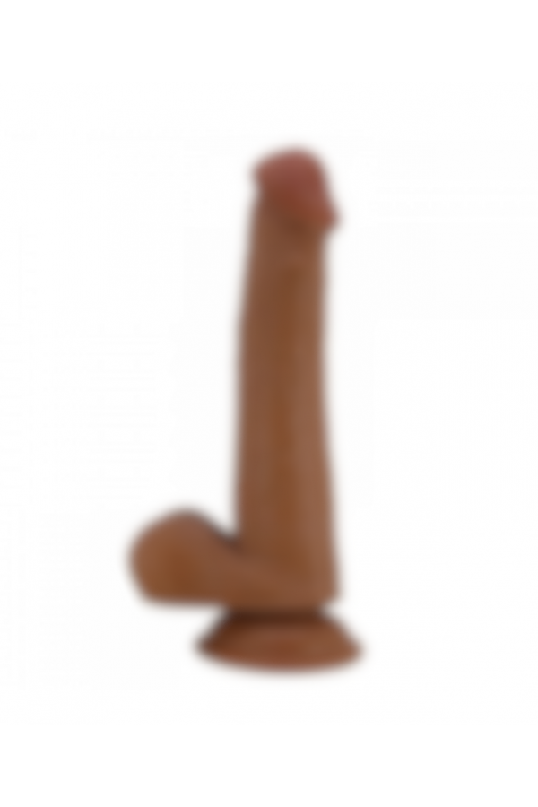 Yeni Nesil Çift Katmanlı Realistik Vantuzlu Dildo Penis 22 cm