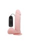 360° Oynar Başlı Titreşimli Vibratör Realistik Penis Dildo