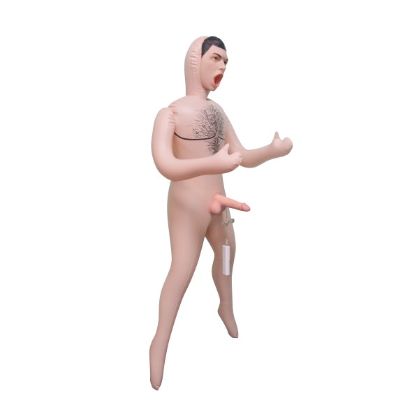 Şişme Erkek 18 cm Titreşimli Penisli