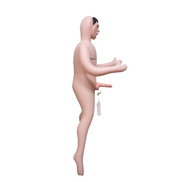 Şişme Erkek 18 cm Titreşimli Penisli