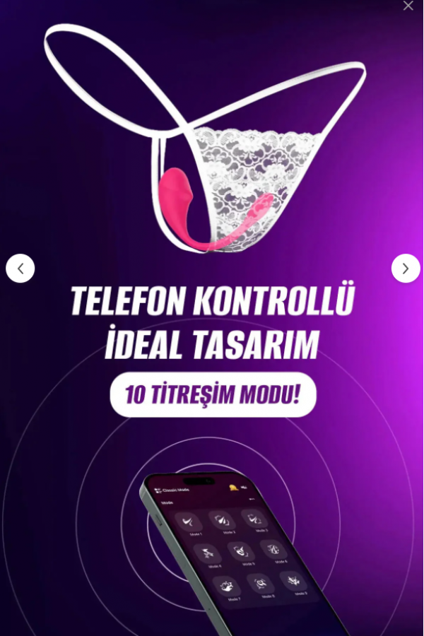  Mobil Uygulama Telefon Uyumlu Usb Şarjlı Giyilebilen Lüx Teknolojik Bluetooth Vibratör